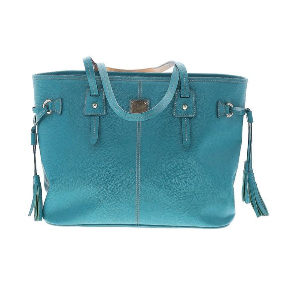 SOLD Dooney & Bourke Davis Tote in Teal - Picture 1 of 12
